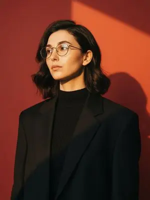 Cinematic Fashion Portrait with Geometric Shadows