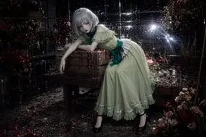 Rainy Night Floral Gothic Portrait