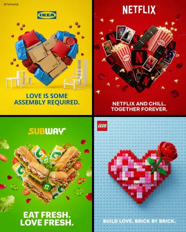 professional Valentine’s Day advertisement for [BRAND] in 4:5 aspect