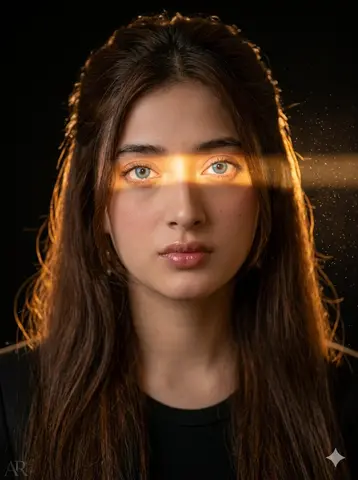 Golden Sunbeam Portrait