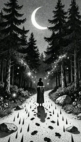 Gothic Stipple Art Poem Visualization