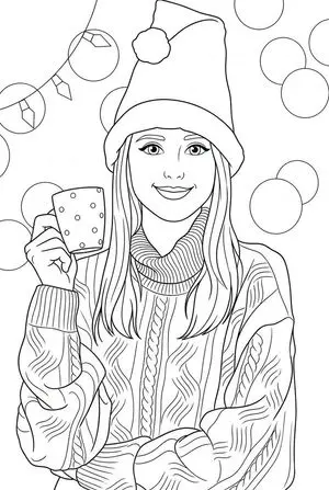 Convert Photo to Black and White Coloring Page