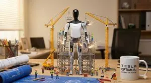 Miniature Construction Site Ad for a Product