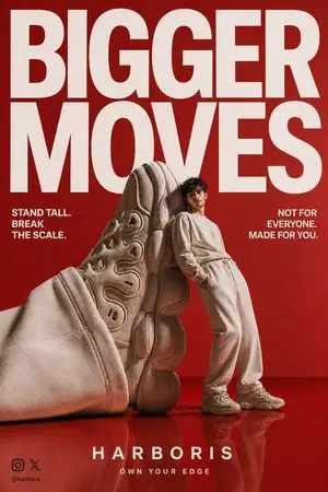 High-End Streetwear Campaign Poster