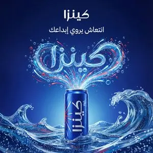 Hero-style product advertising poster