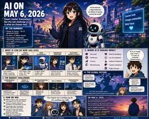 Future AI Anime Comic Infographic