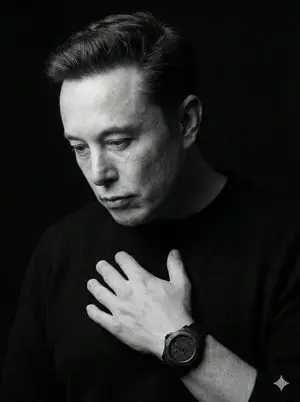 Dramatic Black & White Portrait