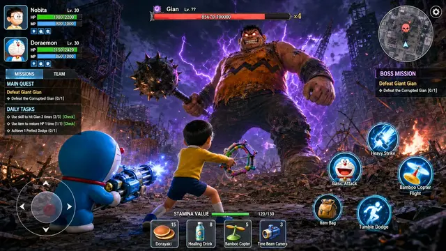 A high-resolution, photorealistic 3D action RPG mobile game screenshot