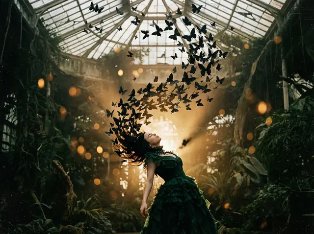 Ecstatic Butterfly Dream Subterranean Portrait