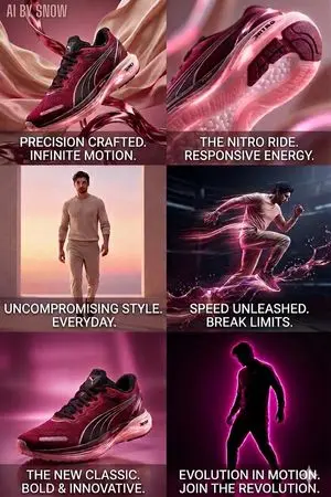 Futuristic Footwear Advertising Campaign