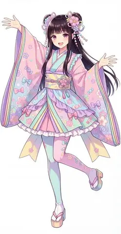 Kawaii Jūnihitoe Outfit Modification Prompt for NanoBananaPro