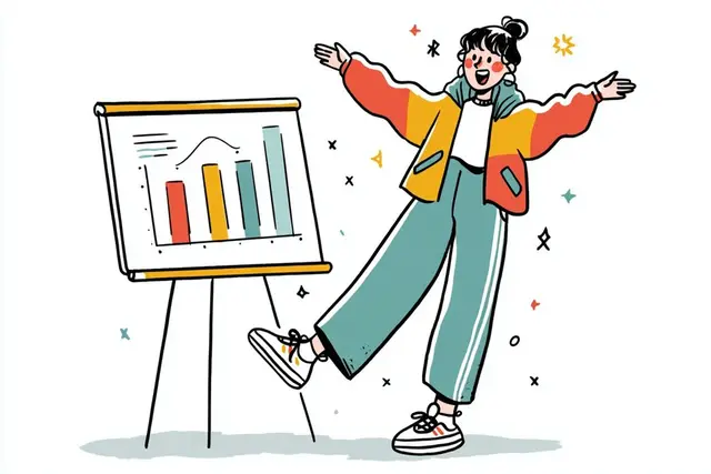 A simple illustration of a [subject] in [outfit], [doing