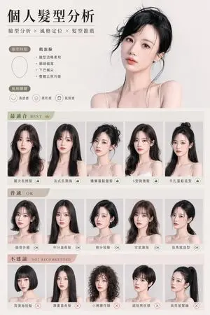 Chinese Personal Hairstyle Analysis Chart