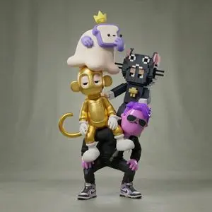 Awkward Stacked NFT Family Portrait