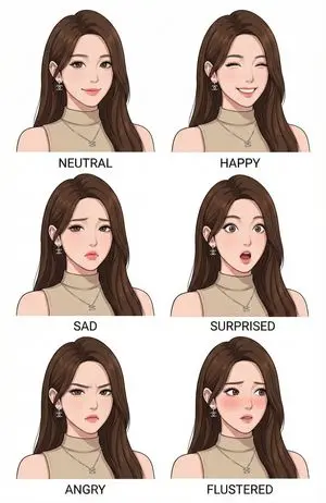 Character Design Expression Style Guide Prompt