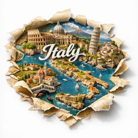 4:5 poster with a miniature 3D model of New