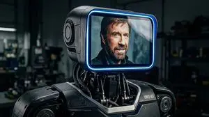 Sleek LCD-Face Robot Prompt