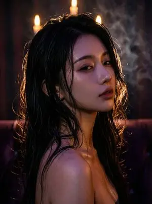 JSON Prompt for Sultry Dual-View Cinematic Portrait