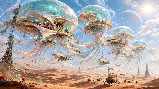 Jellyfish City Above the Dunes