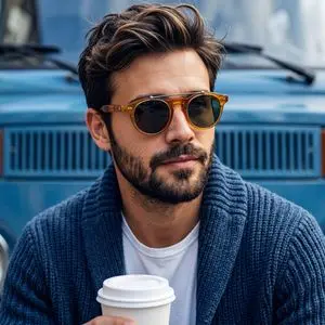 Rugged Sophisticated Urban Male Portrait