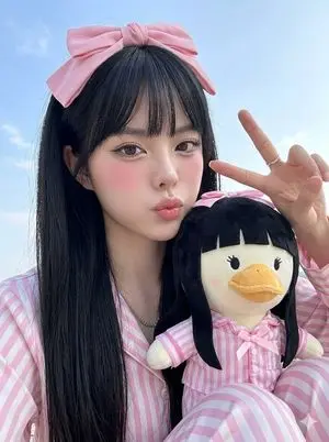 Duck Mascot Pajama Portrait
