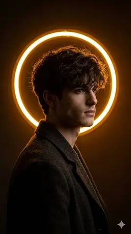 Cinematic Neon Ring Portrait