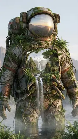 Surreal Nature-Meets-Sci-Fi Astronaut Suit