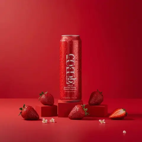 A premium studio product photograph of a tall, slim