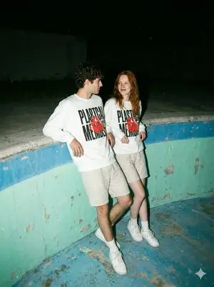 Streetwear Couple Film Shoot Prompt (Empty Pool)