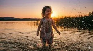 Cinematic Pure Joy Splashing Prompt