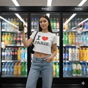 Y2K Revival Convenience Store Portrait