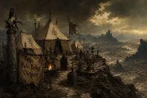 Dark Fantasy Cliffside Outpost