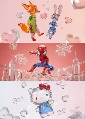 Aesthetic 3D Crystal Figurine Prompt Template