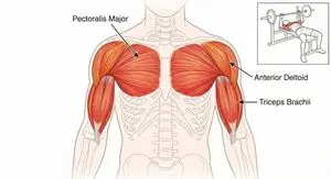 Bench press muscle diagram