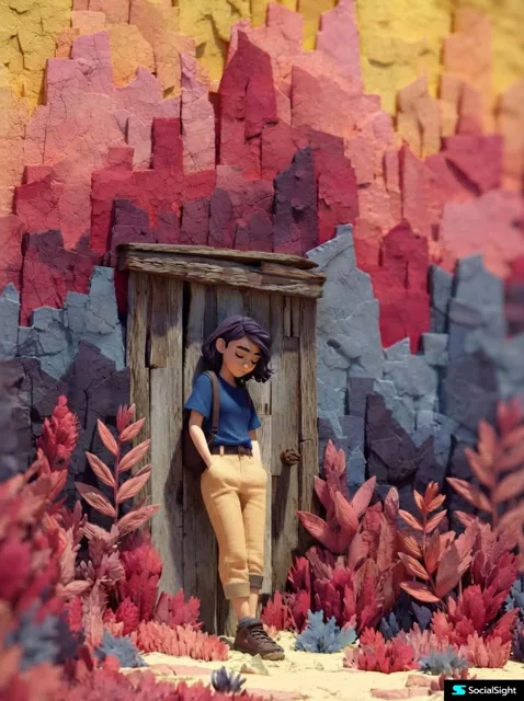 3D Animated Woman Portrait