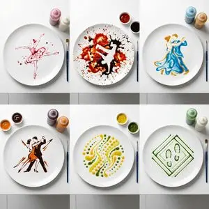 High-Speed Photography of Dance Forms in Sauce Choreography