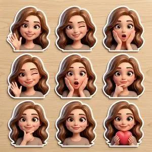 Pixar-Style Avatar Stickers with Identity Lock