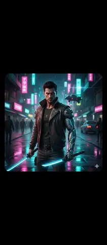 Cinematic Cyberpunk Tokyo Street Scene Prompt