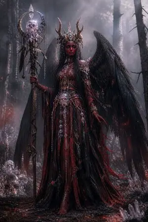 Gothic Fallen Angel Queen