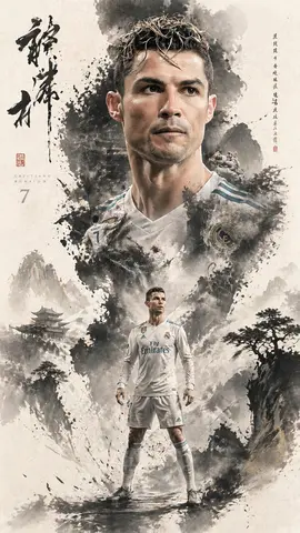 水墨双重曝光人物海报