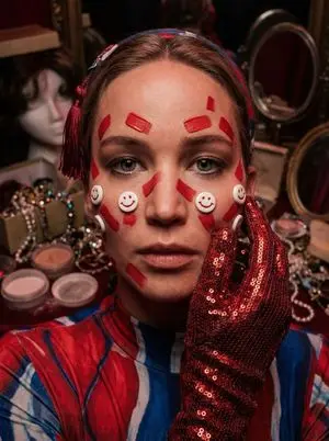Hyper-Realistic Surrealist Portrait with Crimson Lighting