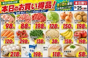 Japanese Supermarket Sale Flyer
