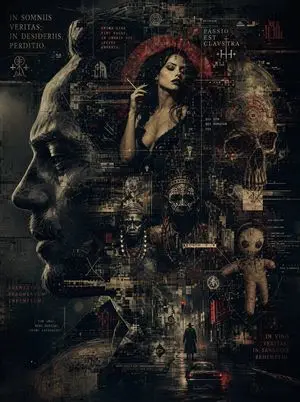 Occult Cyber-Gothic Collage Poster