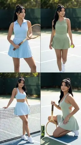 Luxury Tennis Editorial 2x2 Grid Image-to-Image Prompt for Nano Banana Pro