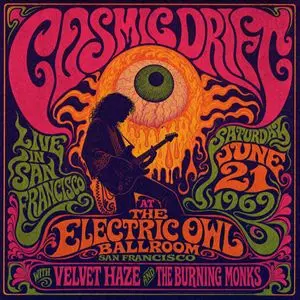 Psychedelic Cosmic Drift Concert Poster