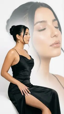 High-Fashion Double Exposure Editorial Portrait
