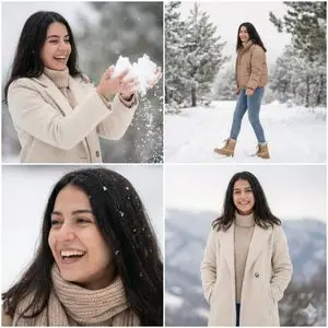 Modern Winter Aesthetic Collage