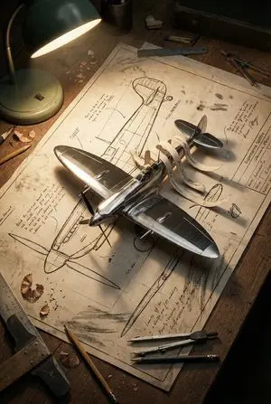 Blueprint to 3D Chrome Manifestation Prompt