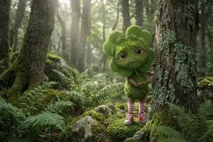 Elusive Irish Critter with Clover Head Prompt