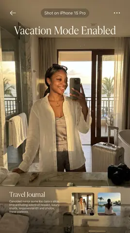 Luxury Vacation Creator Mirror Selfie